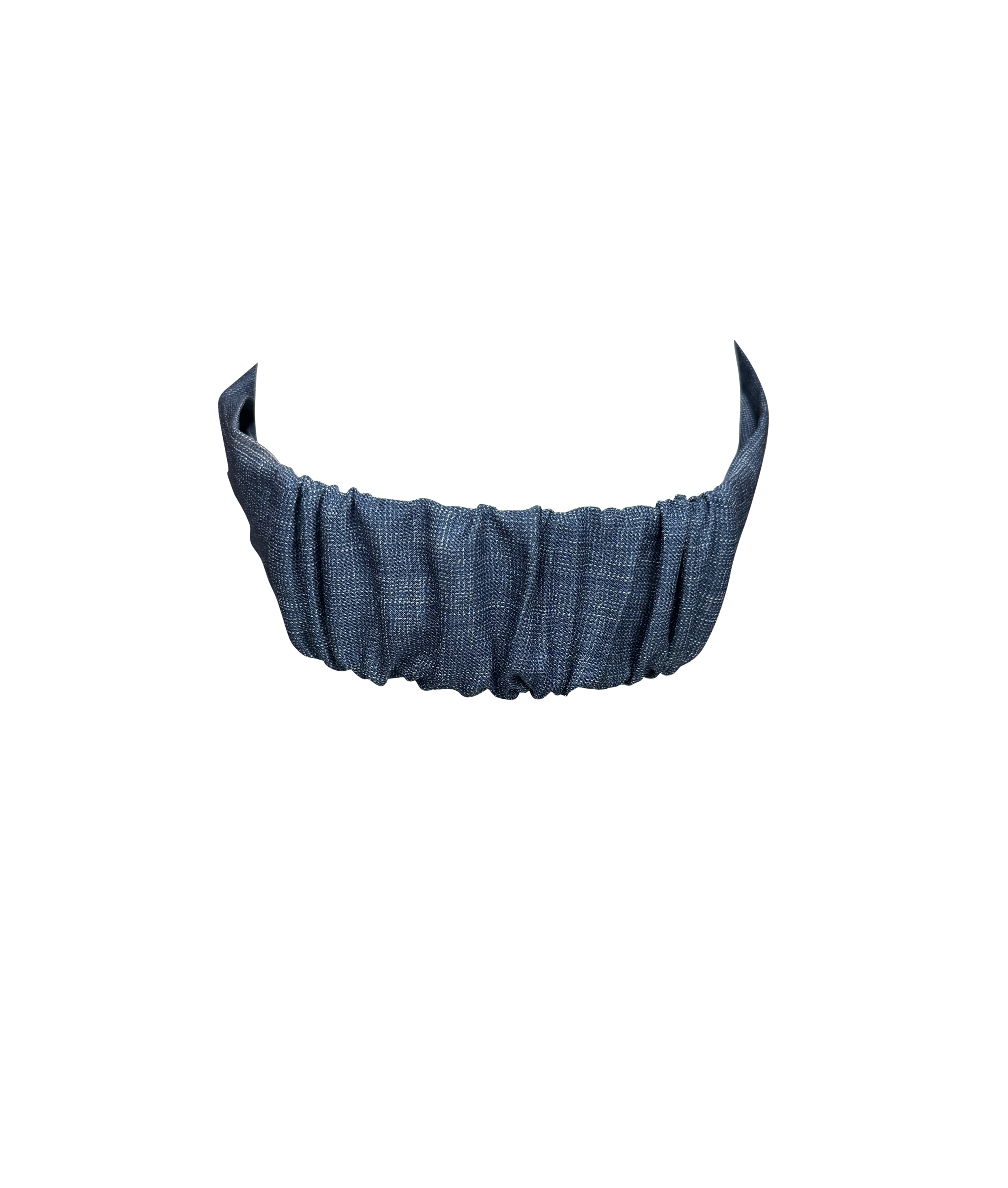 Indigo Front Knot Turban Headband