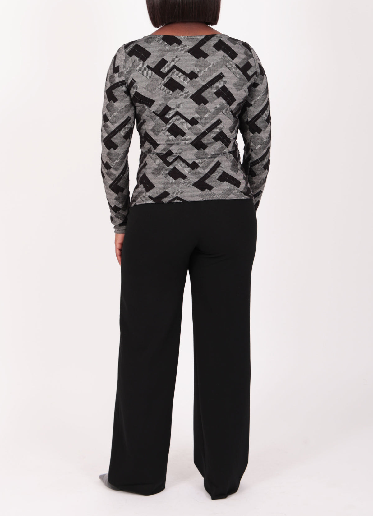 Geometric Long Sleeve Top